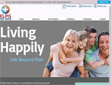 Tablet Screenshot of elpispaincenter.com